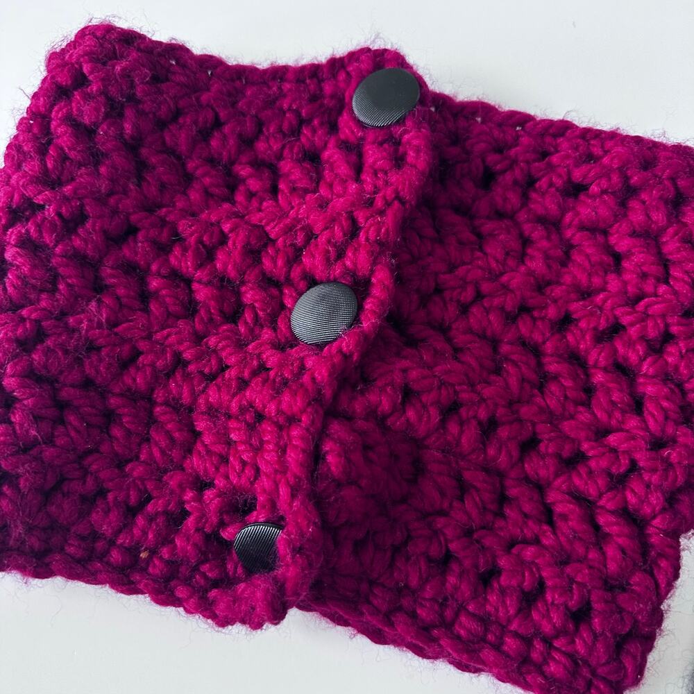 Crochet button scarf bundle - Picture 2 of 7
